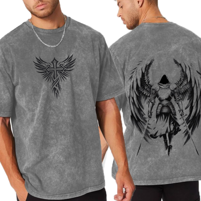 Archangel Michael: Wear Your Faith with Pride  Vintage Washed T-shirt/Crewneck/Hoodie