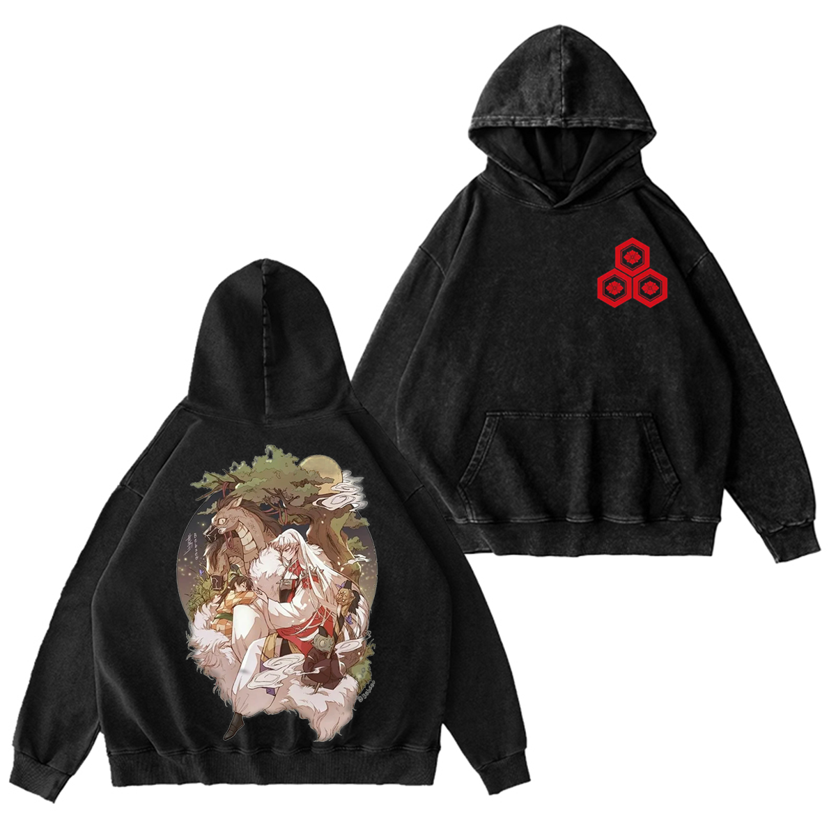 Inuyasha Sesshomaru Vintage Oversized T-shirt/Crewneck/Hoodie