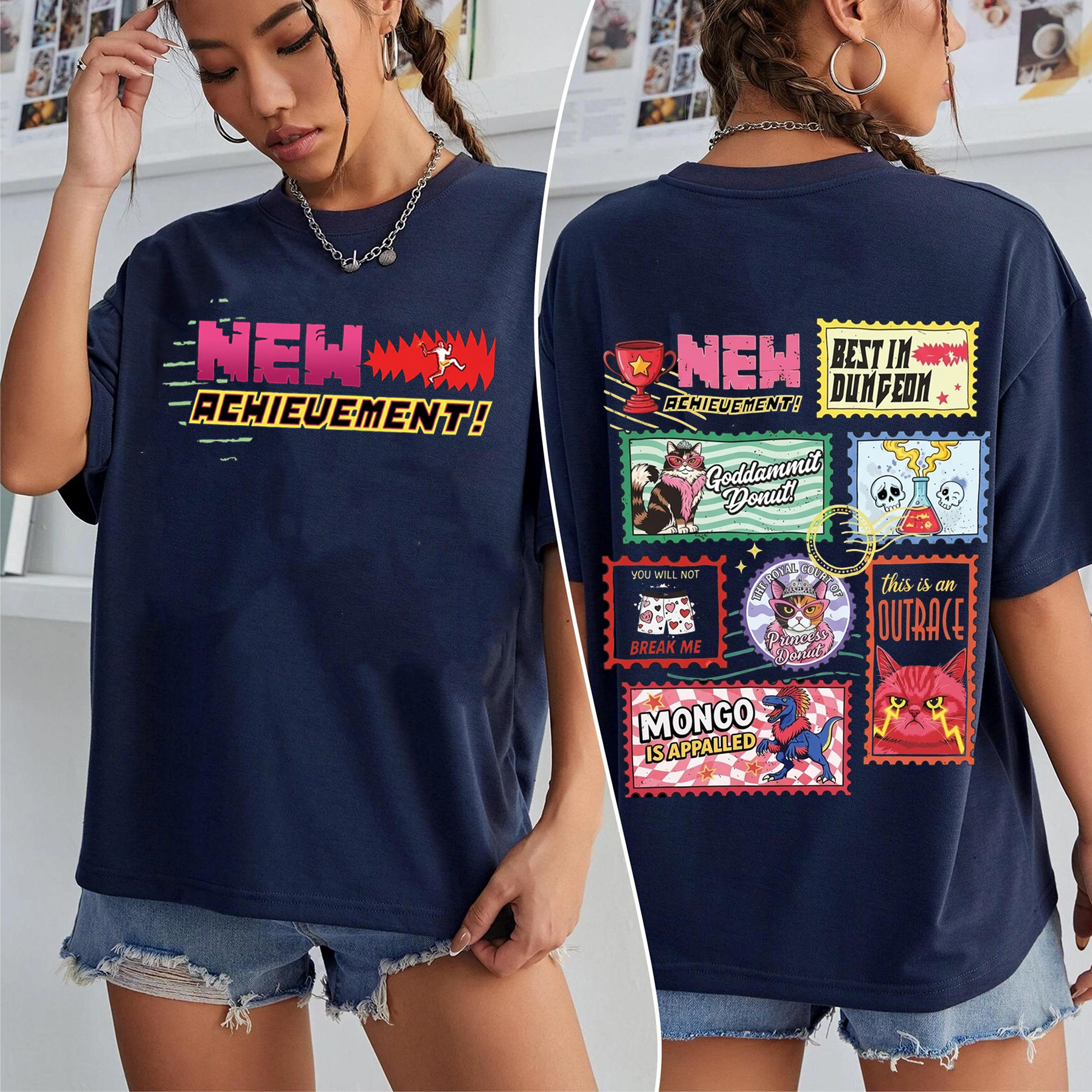 NEW ACHIEVEMENT！ Oversized T-shirt/Crewneck/Hoodie