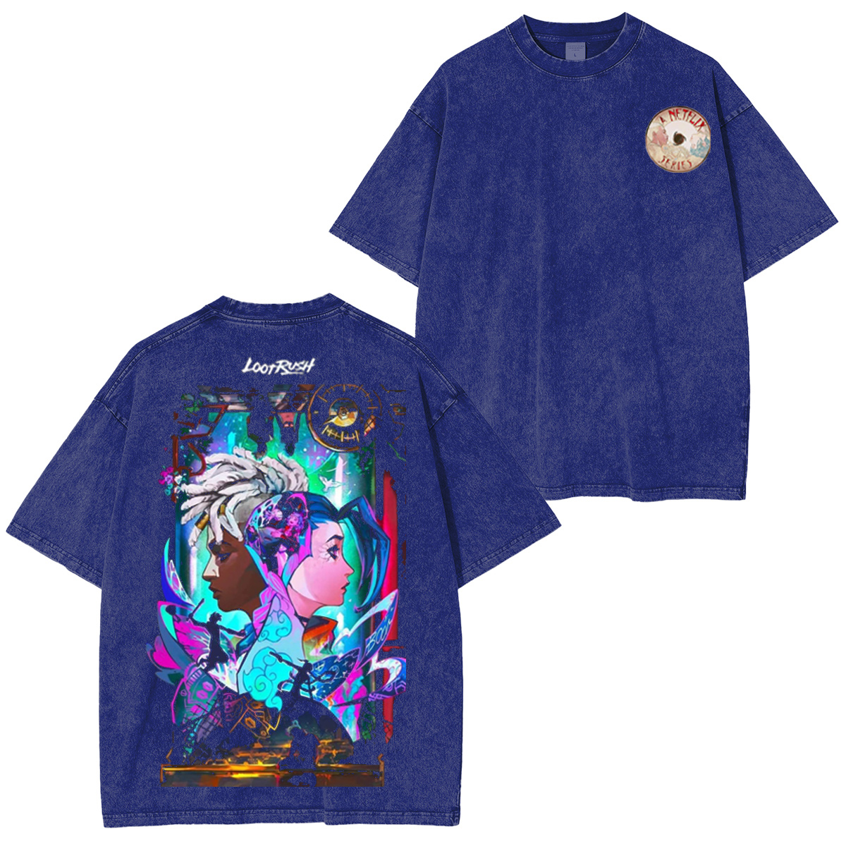 Jinx and Ekko Arcane Oversized T-shirt/Crewneck/Hoodie