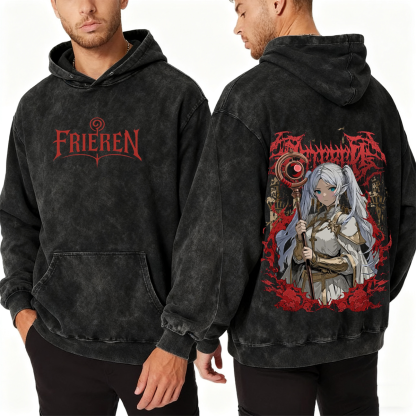 Frieren Heavy Metal Washed T-shirt/Crewneck/Hoodie