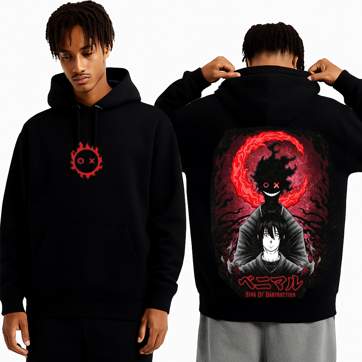 Vintage King Of Destruction Graphic Washed T-shirt/Crewneck/Hoodie