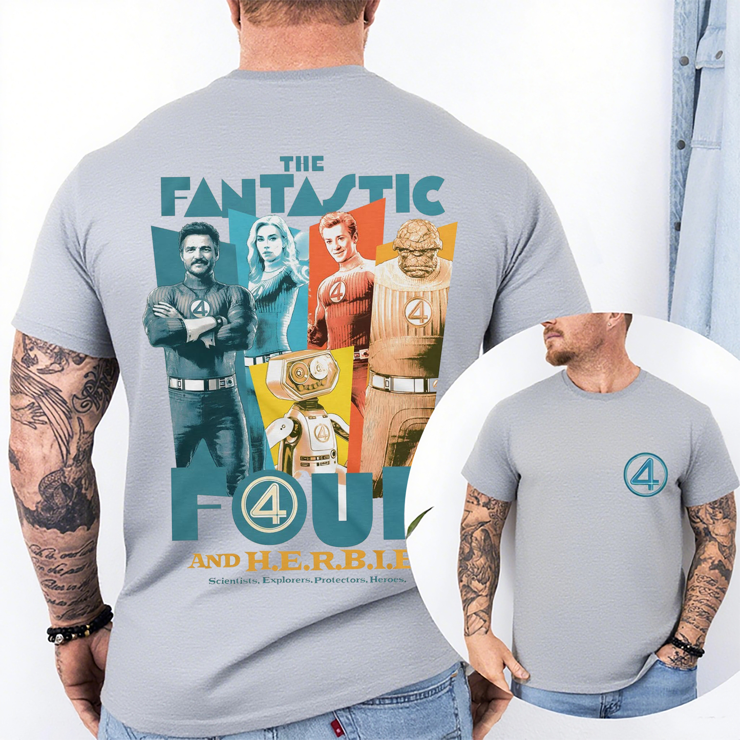 Remera The Fantastic Four And Herbie Unisex Shirt