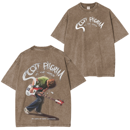 Scott Pilgrim vs. The World Unisex Washed T-Shirt/Crewneck/Hoodie