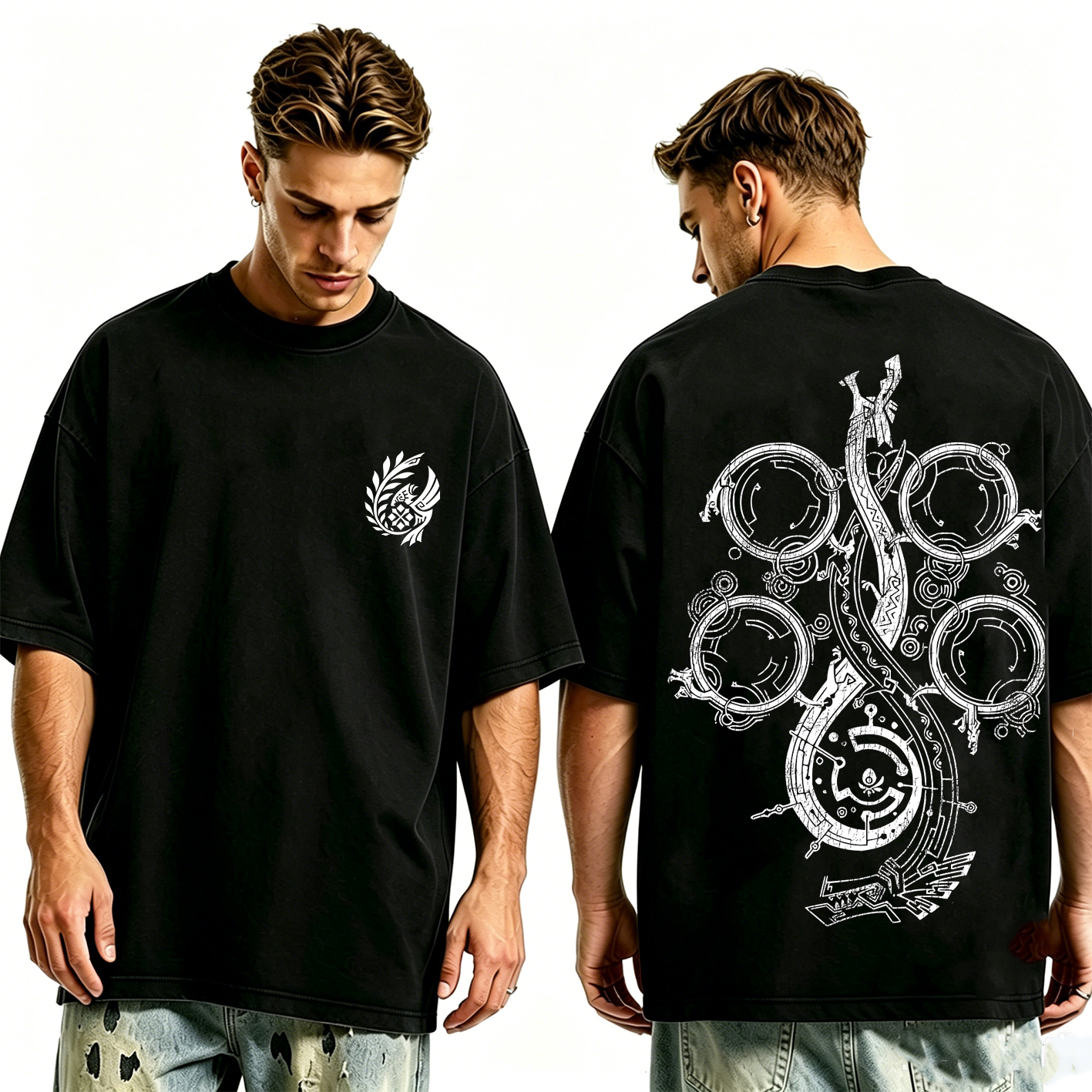 Monster Hunter Wilds Icon Oversize Unisex Shirts/Crewneck/Hoodie
