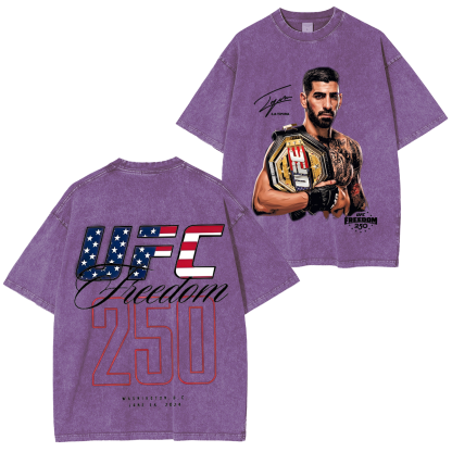 UFC Freedom Collection] UFC Freedom 250 Fighters Unisex Washed T-Shirt