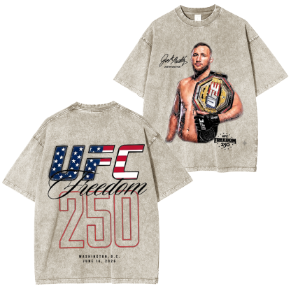 Justin Ray Gaethje UFC Freedom Collection Unisex Washed T-Shirt