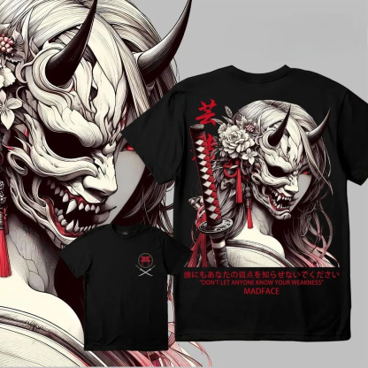 Half-Faced Skull Geisha Japanese Culture Oversize Unisex Shirts/Crewneck/Hoodie