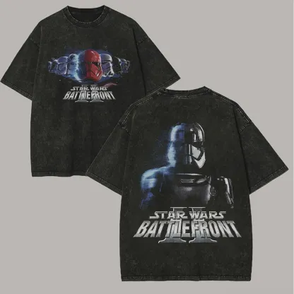 Star Wars Battlefront II Printed Unisex Washed T-Shirt
