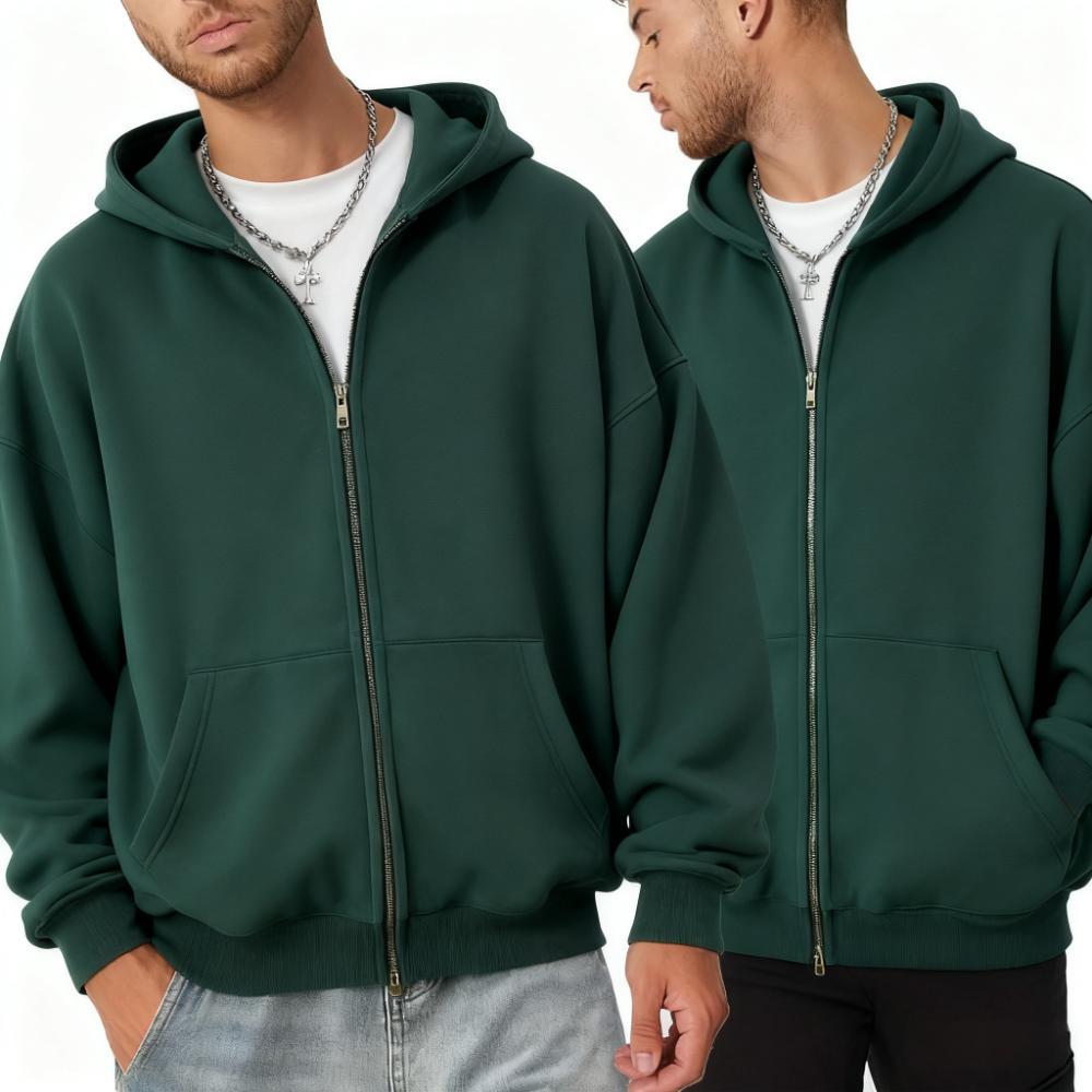Clean Heavyweight Zip Up Hoodie