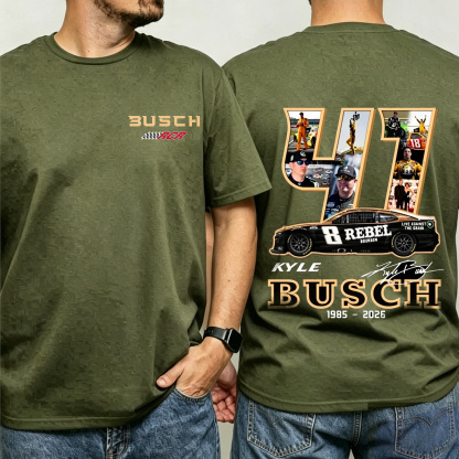 RIP Kyle Busch Rowdy Nascar Legend Memorial  Unisex Shirts/Crewneck/Hoodie