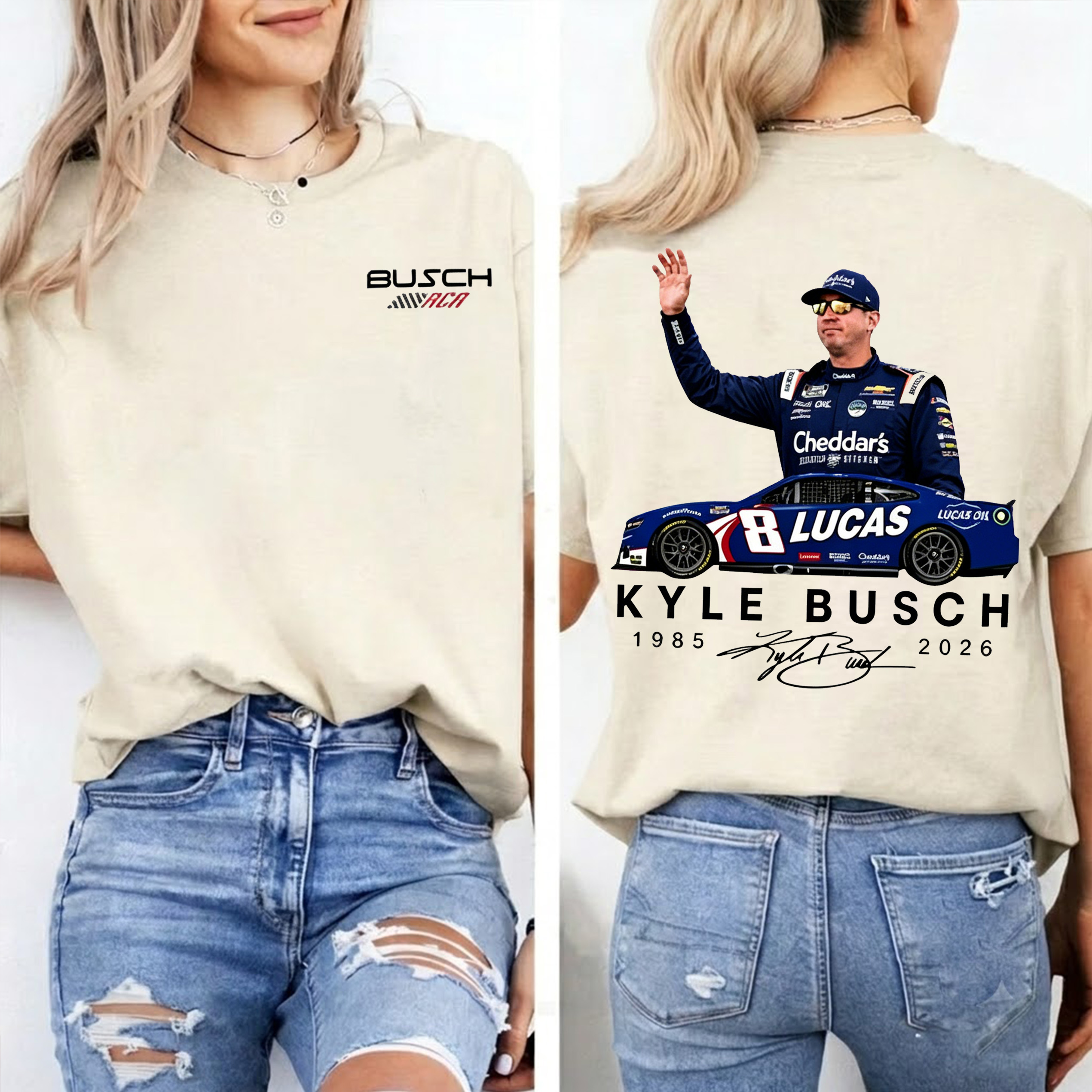 Vintage Kyle Busch Memorial 1985-2026 Unisex Shirts/Crewneck/Hoodie