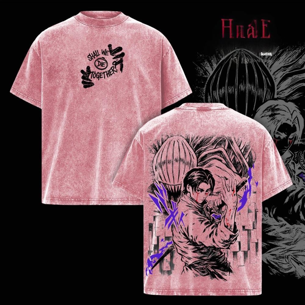 Gaara Naruto Anime Anime Double  Vintage Washed T-shirt/Crewneck/Hoodie