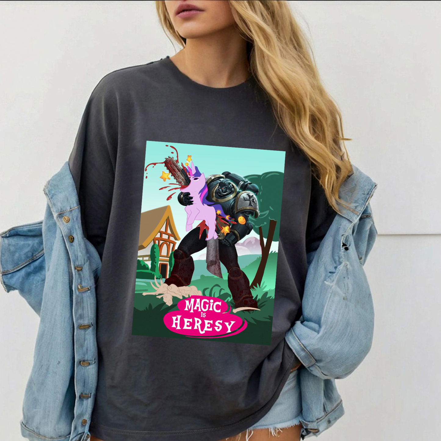 My Little Pony and Warhammer 40K Oversized T-shirt/Crewneck/Hoodie
