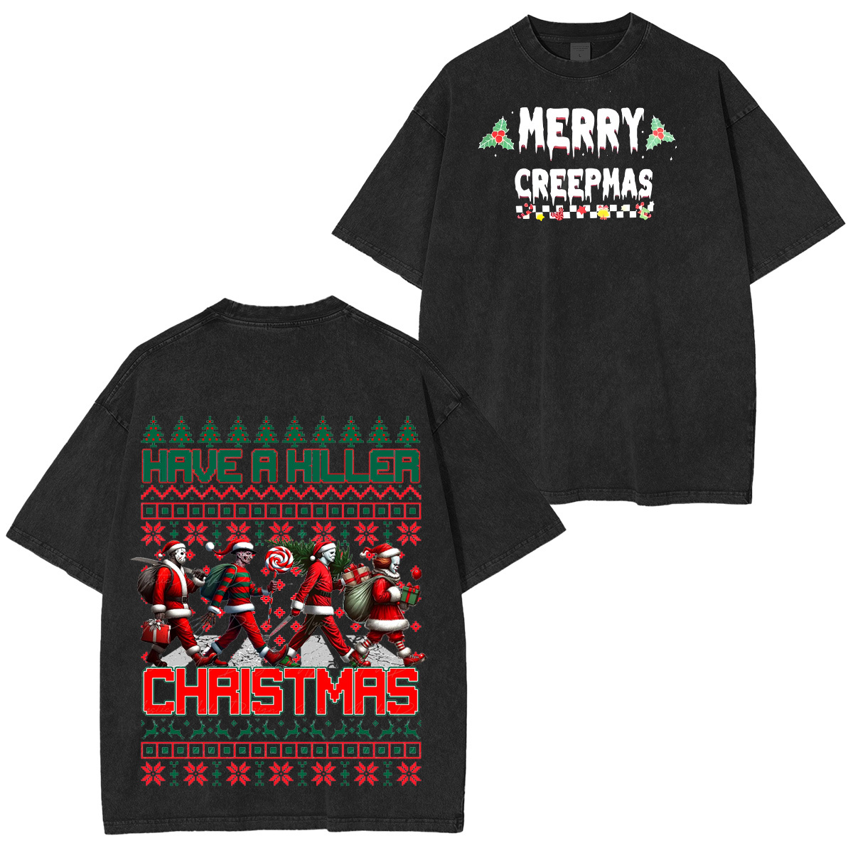 Friends Christmas Oversized Washed T-shirt/Crewneck/Hoodie