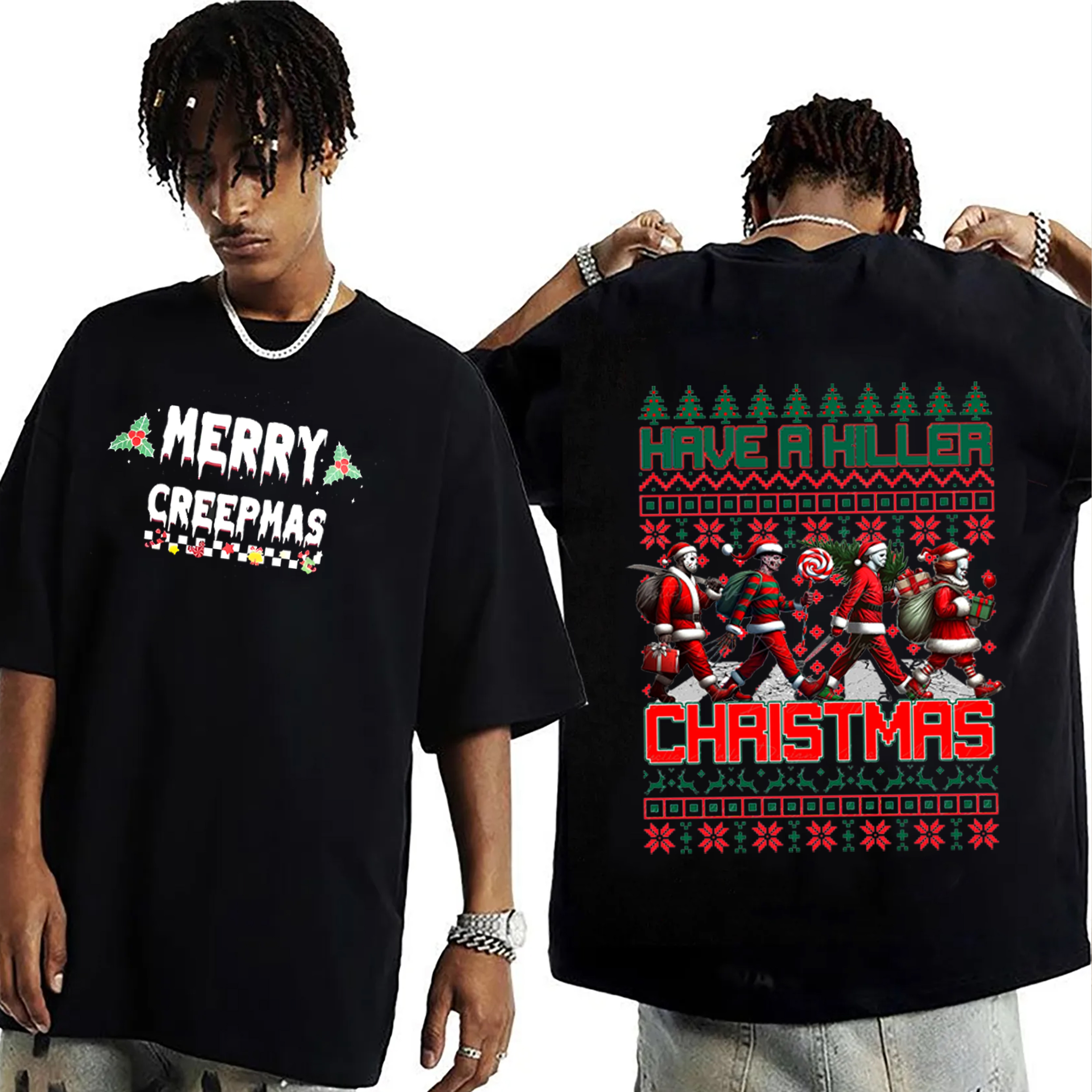 Friends Christmas  Oversized Washed T-shirt/Crewneck/Hoodie