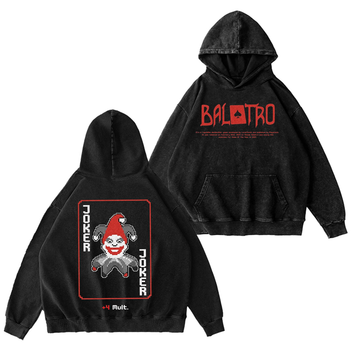 Balatro Droll Joker Vintage Washed T-shirt/Crewneck/Hoodie