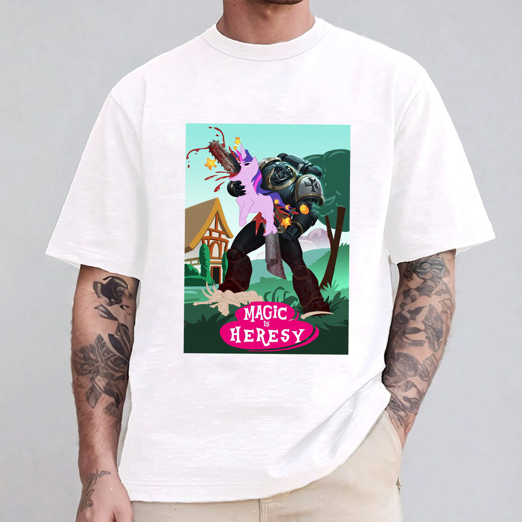 My Little Pony and Warhammer 40K Oversized T-shirt/Crewneck/Hoodie