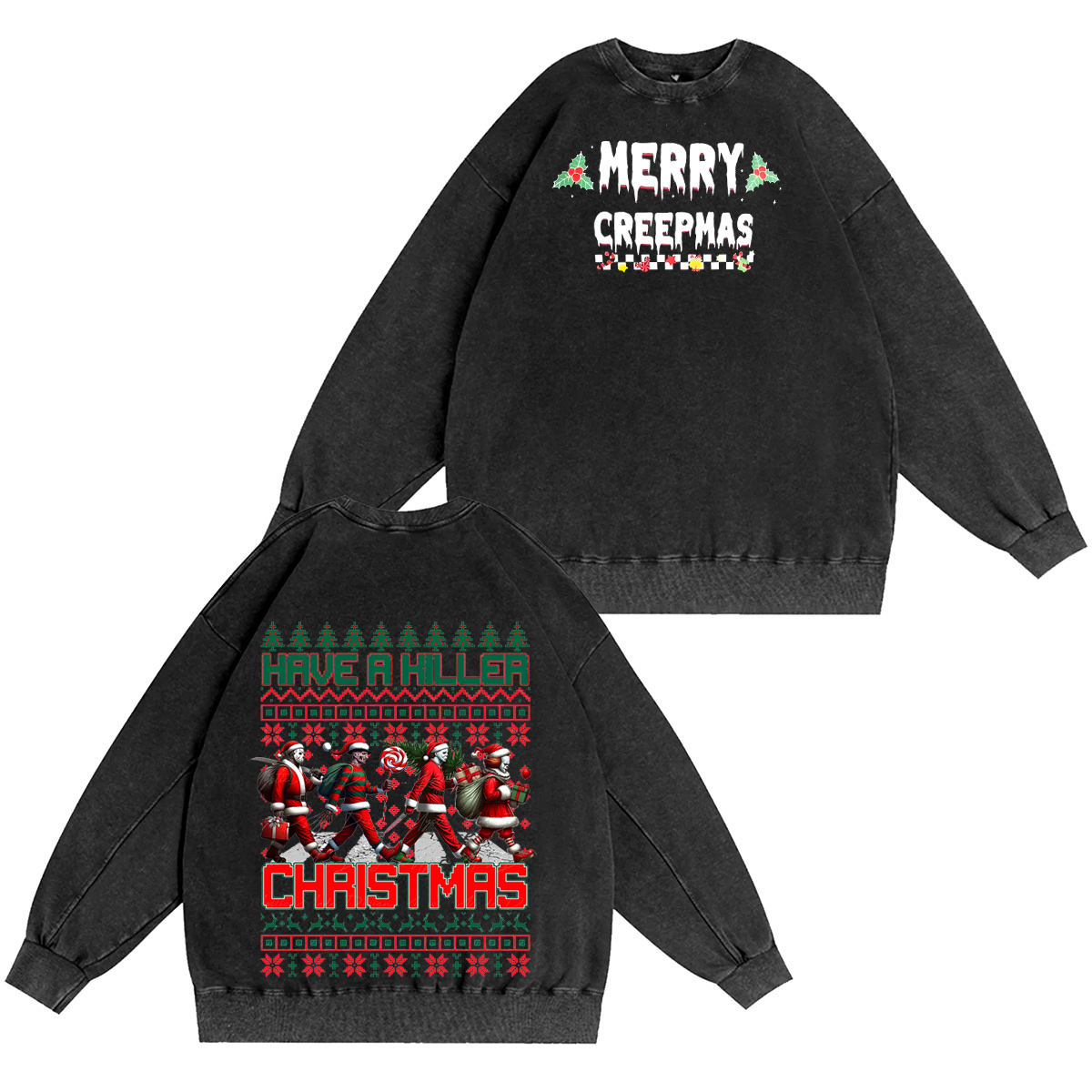 Friends Christmas  Oversized Washed T-shirt/Crewneck/Hoodie