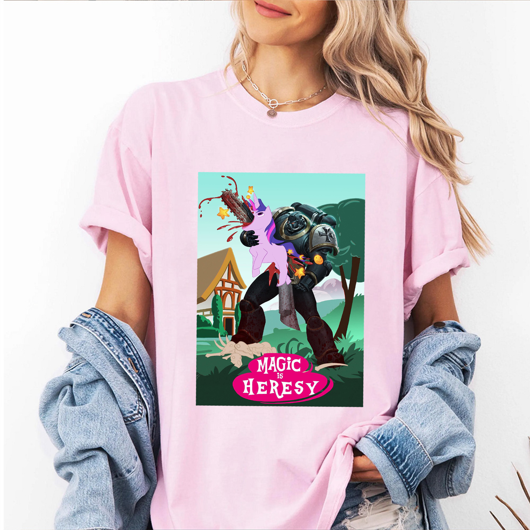 My Little Pony and Warhammer 40K Oversized T-shirt/Crewneck/Hoodie