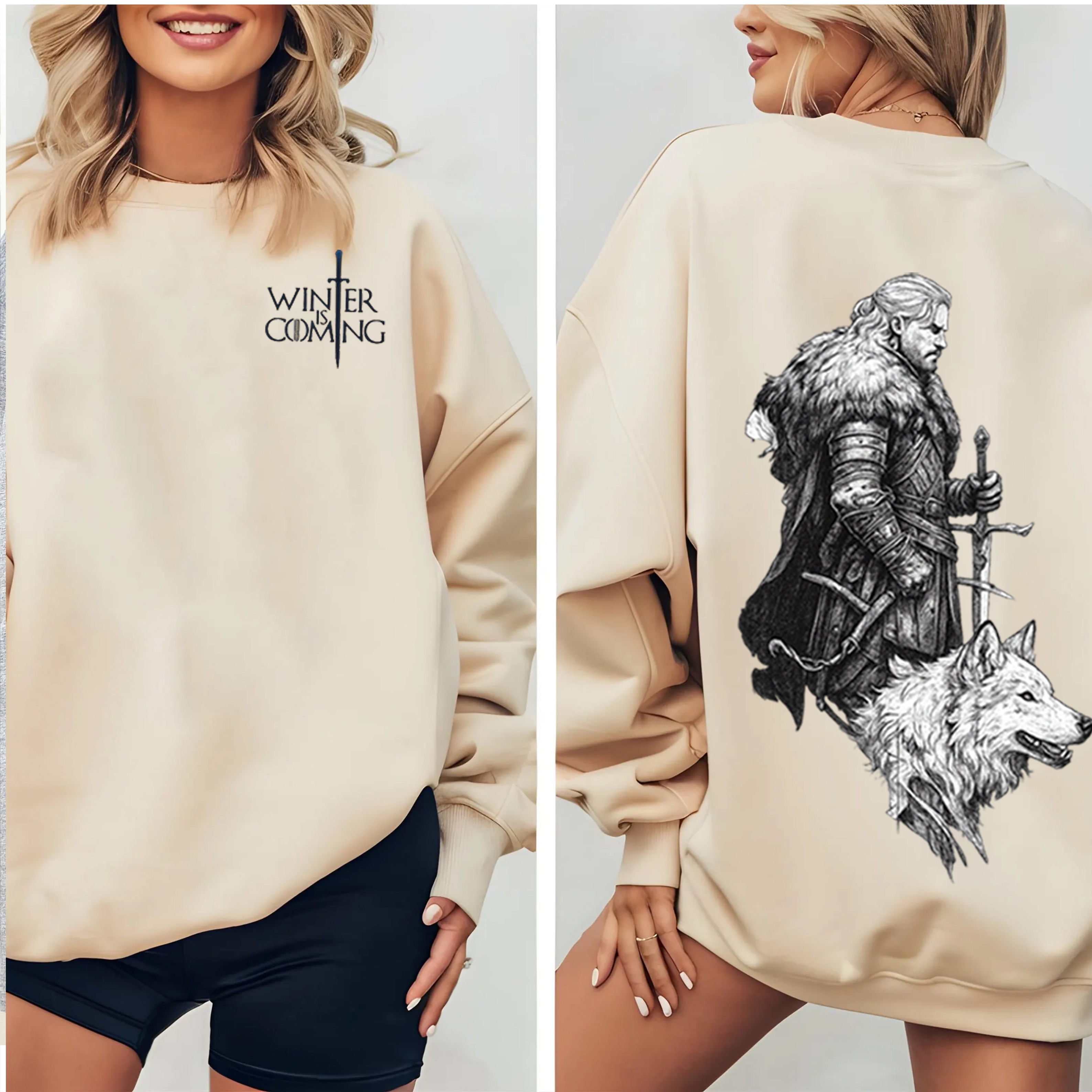 Winter is Coming Oversized Washed T-shirt/Crewneck/Hoodie