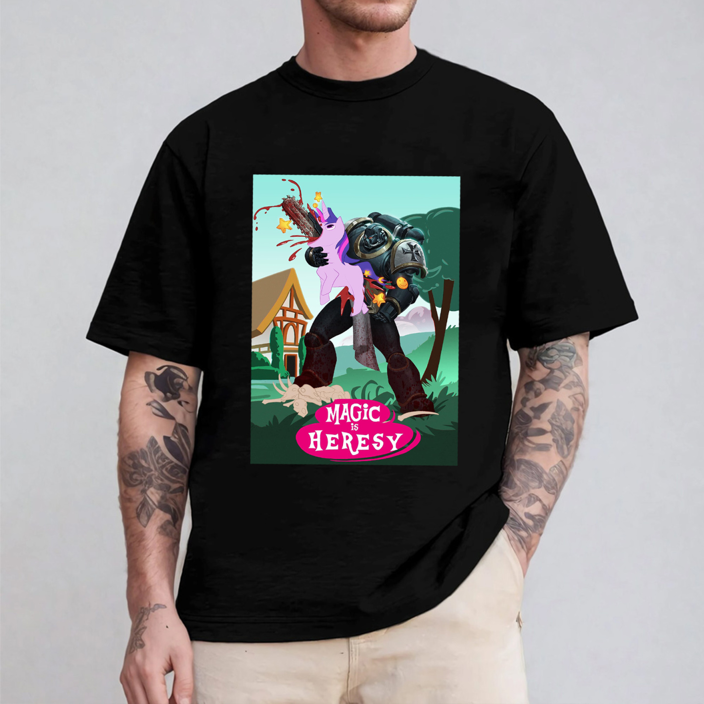 My Little Pony and Warhammer 40K Oversized T-shirt/Crewneck/Hoodie