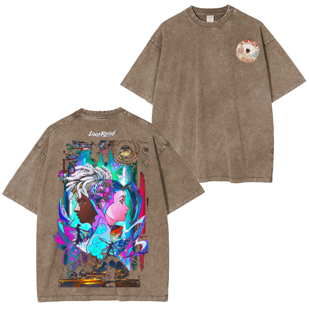Jinx and Ekko Arcane Oversized T-shirt/Crewneck/Hoodie