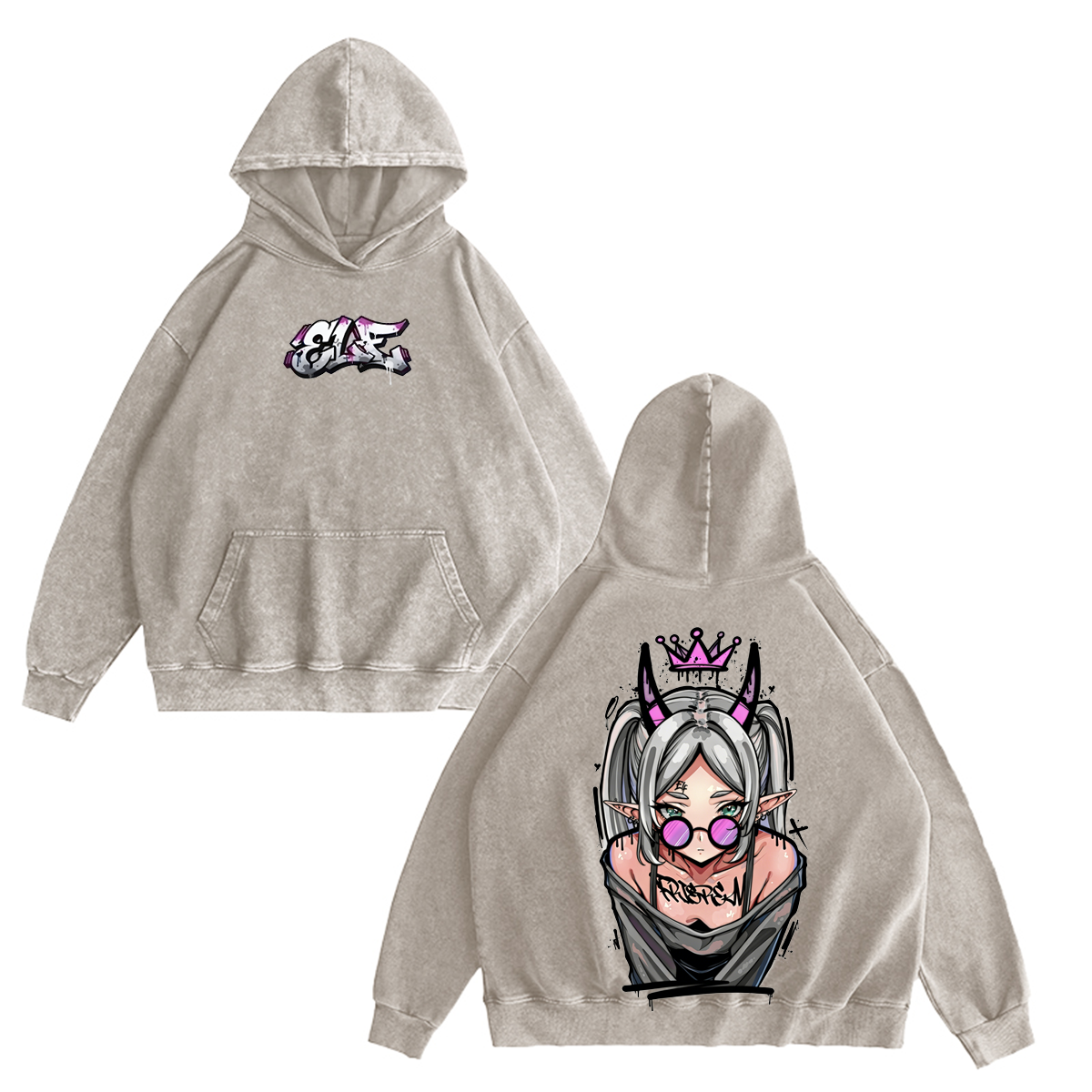 Frieren: Beyond Journey’s End Washed T-shirt/Crewneck/Hoodie
