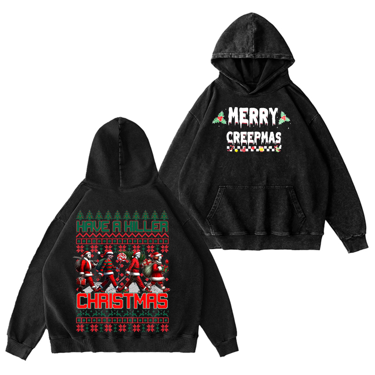 Friends Christmas  Oversized Washed T-shirt/Crewneck/Hoodie