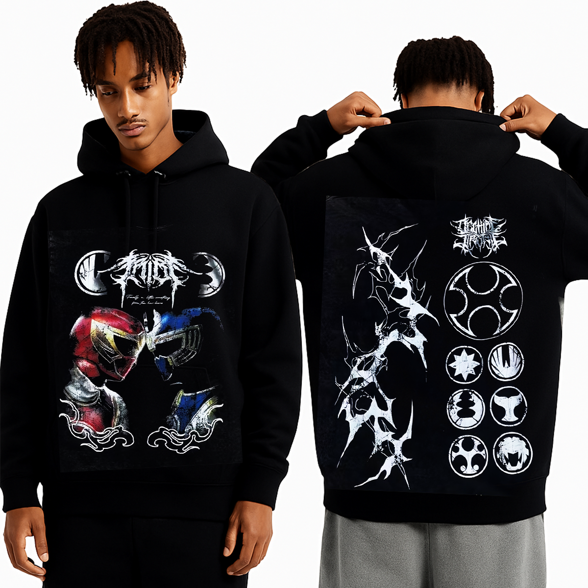 Ninja Storm Red v. Navy Ranger Limited Washed T-shirt/Crewneck/Hoodie