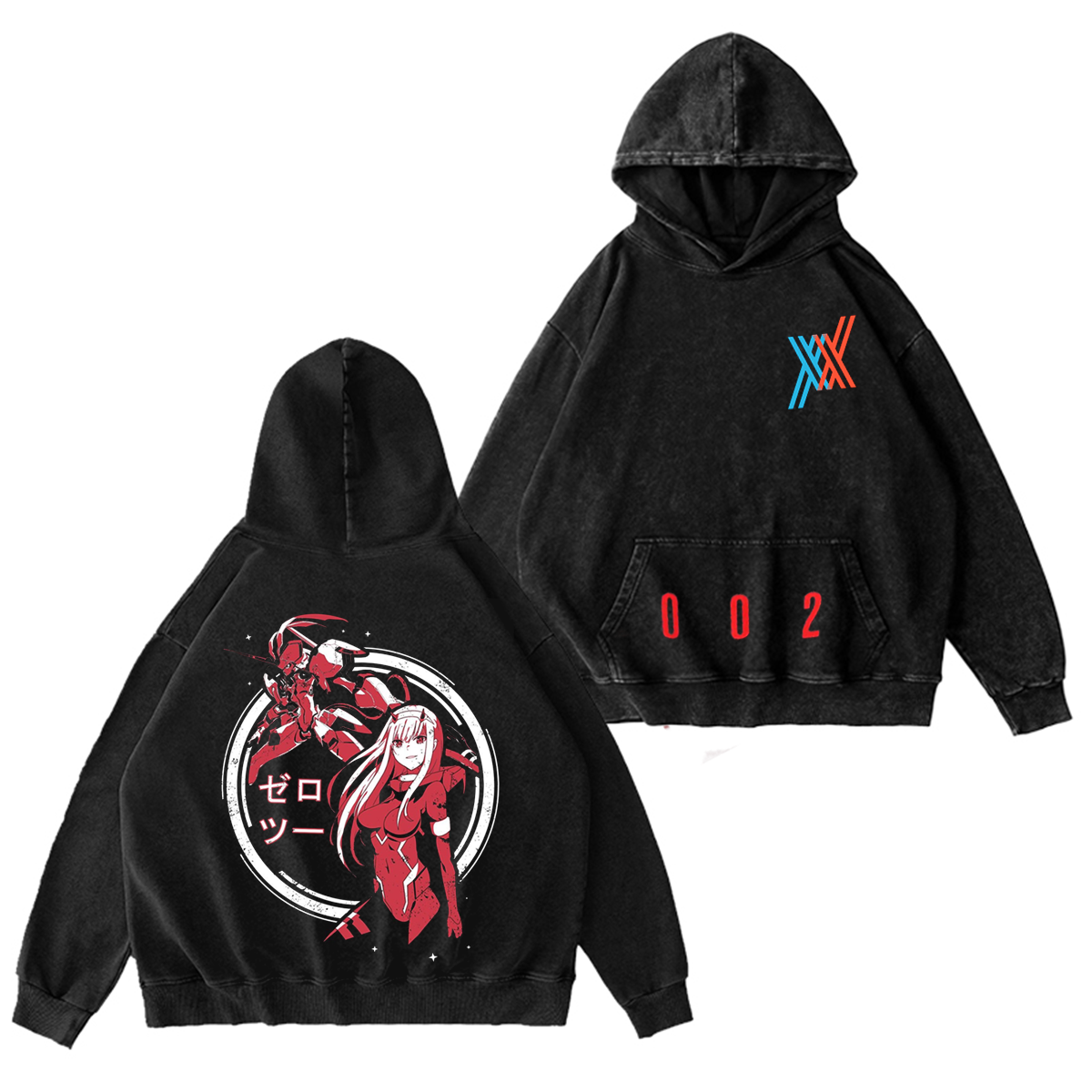 DARLING in the FRANXX Washed T-shirt/Crewneck/Hoodie