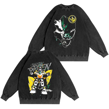 Dragonzord Green Ranger Mighty Morphin Power Rangers Vintage Washed T-shirt/Crewneck/Hoodie