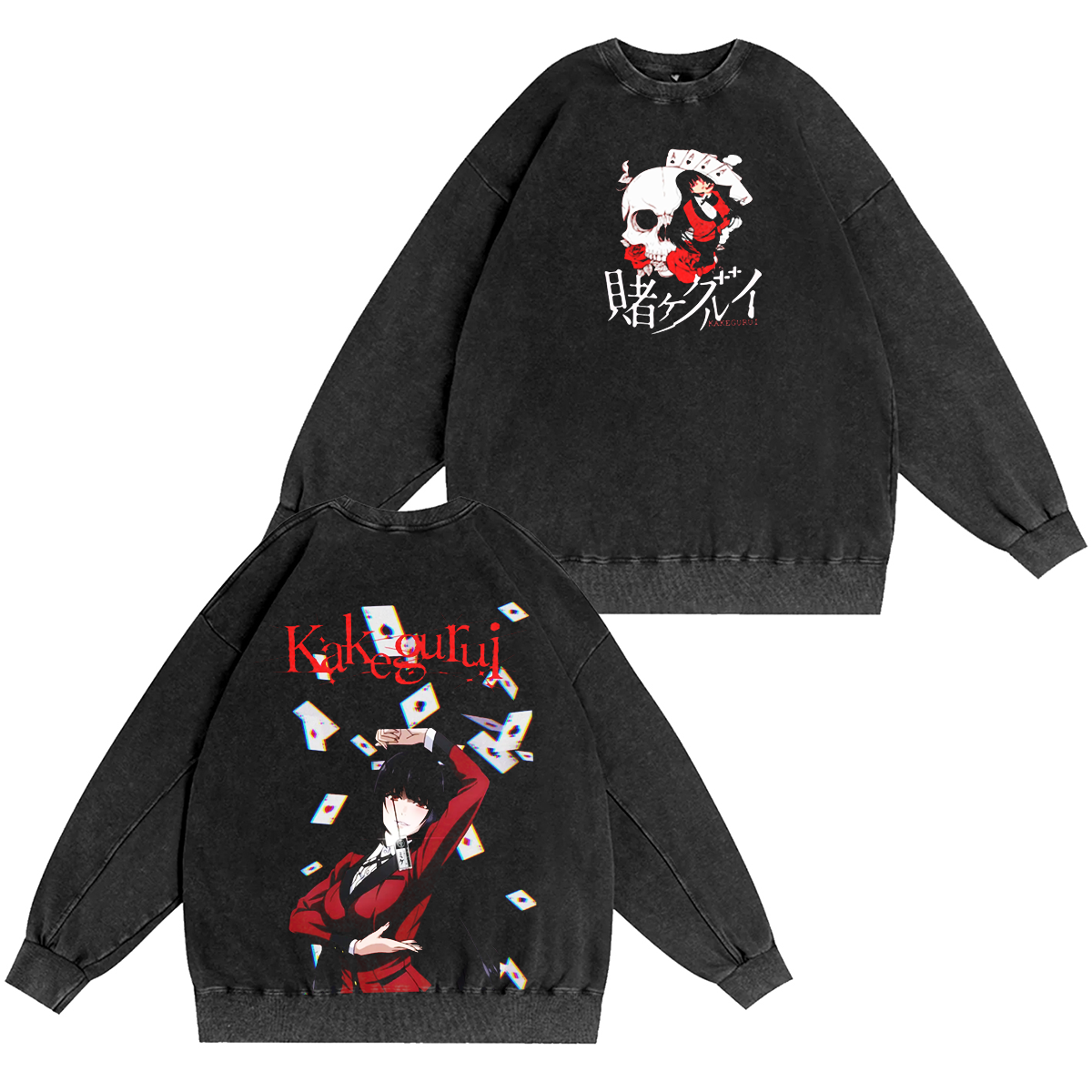 Yumeko kakegurui Vintage Washed T-shirt/Crewneck/Hoodie