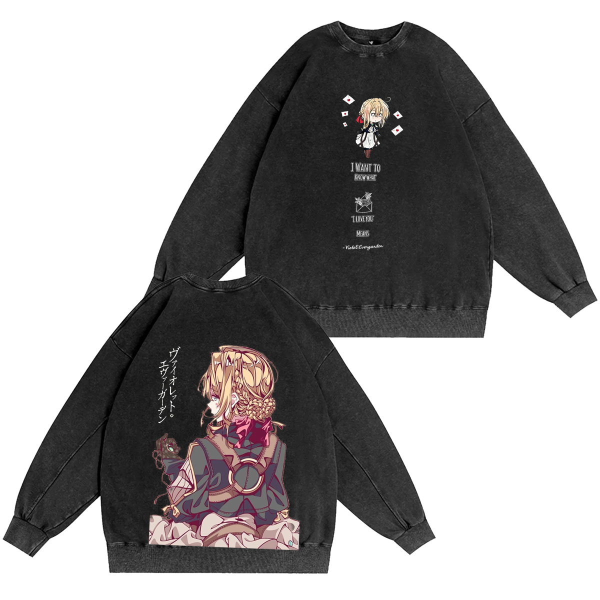 Violet Evergarden Vintage Washed T-shirt/Crewneck/Hoodie