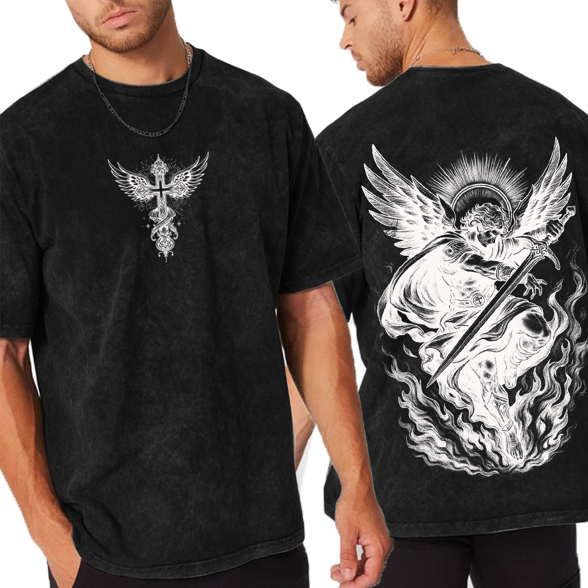Archangel Michael Vintage Washed T-shirt/Crewneck/Hoodie