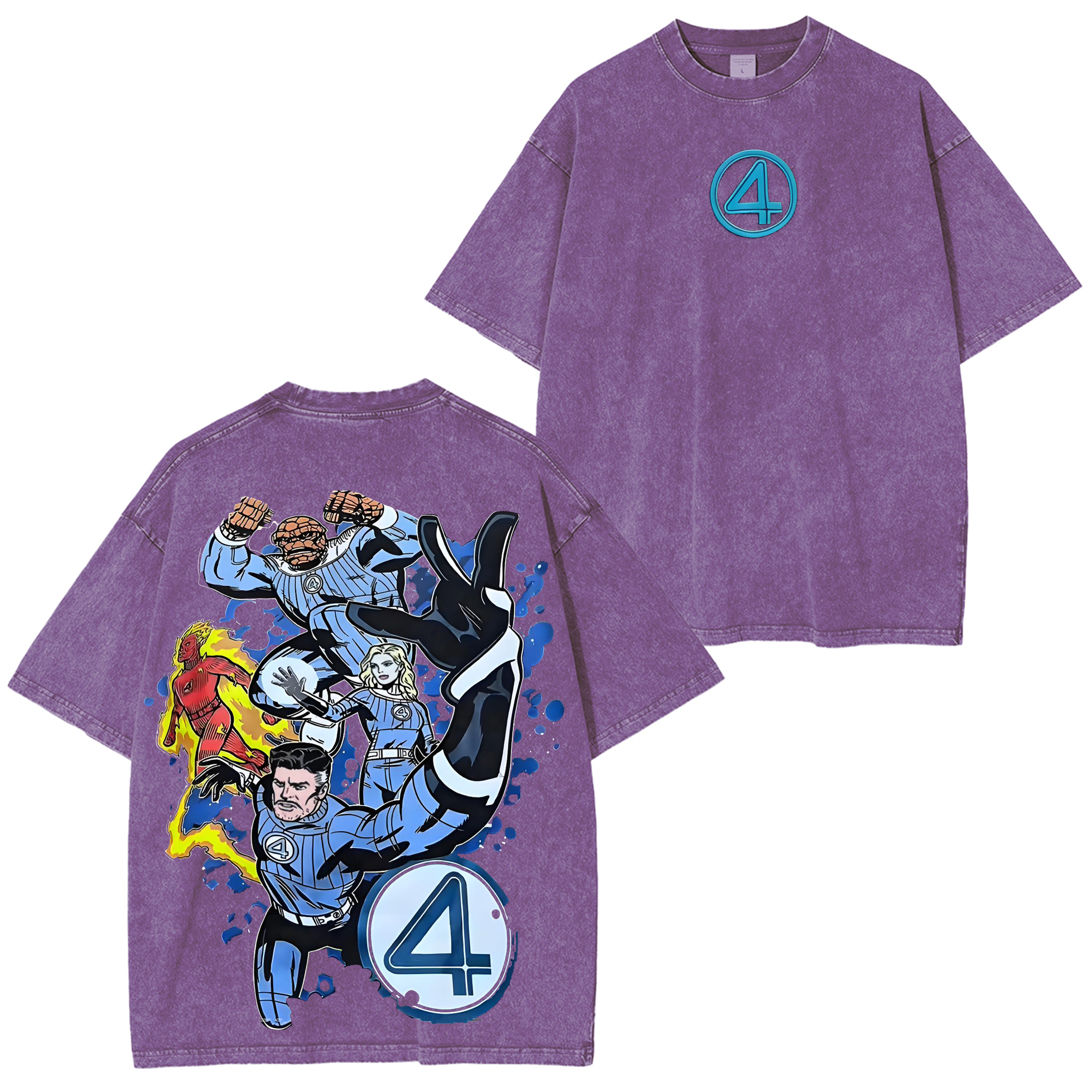 Fantastic Four Vintage Washed T-Shirt