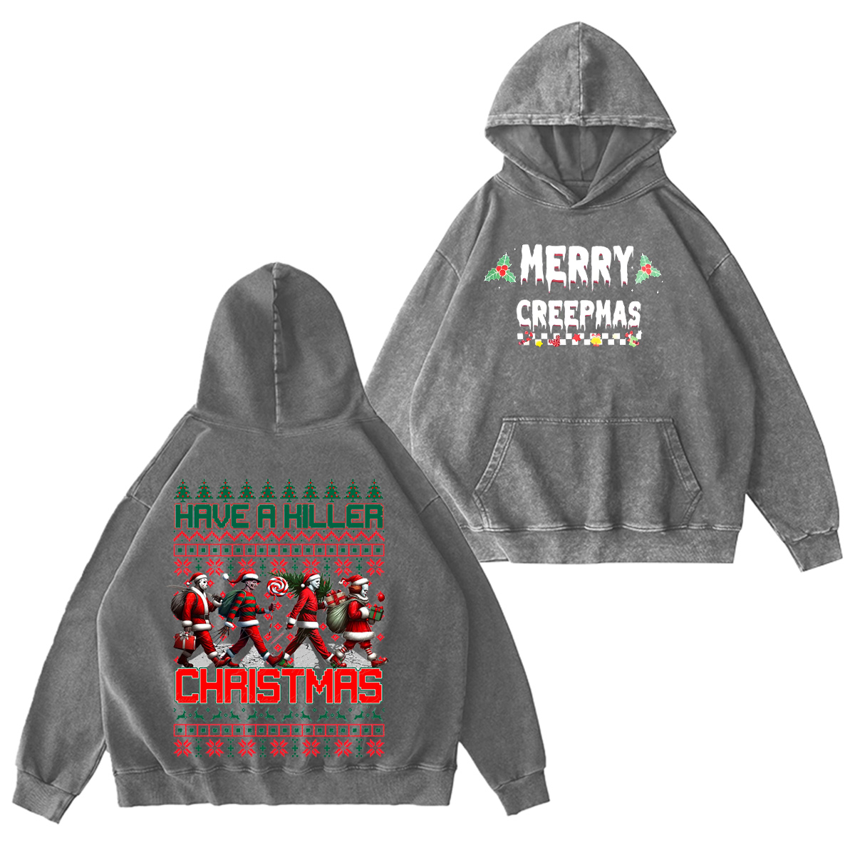 Friends Christmas  Oversized Washed T-shirt/Crewneck/Hoodie