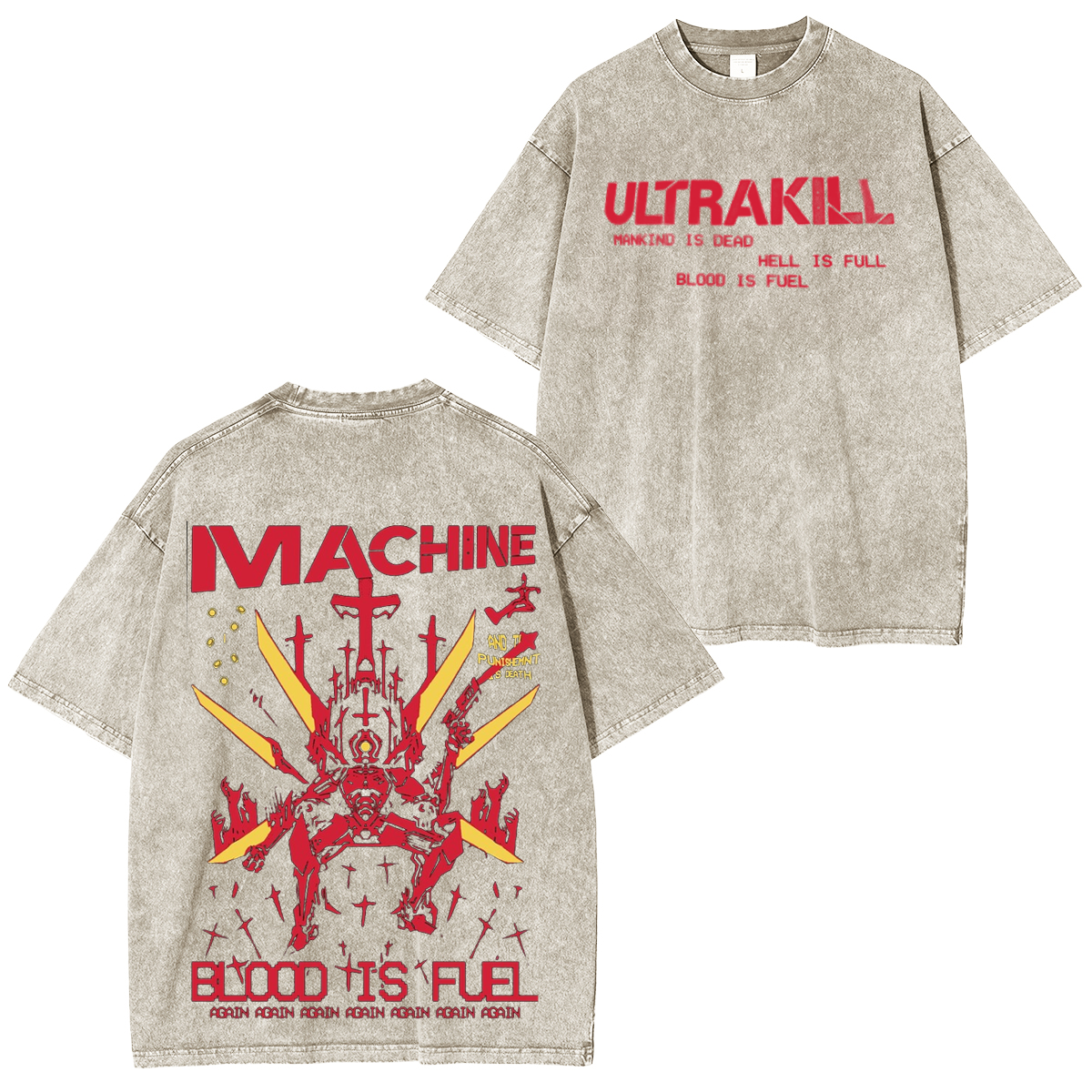 ULTRAKILL Unisex Washed T-Shirt