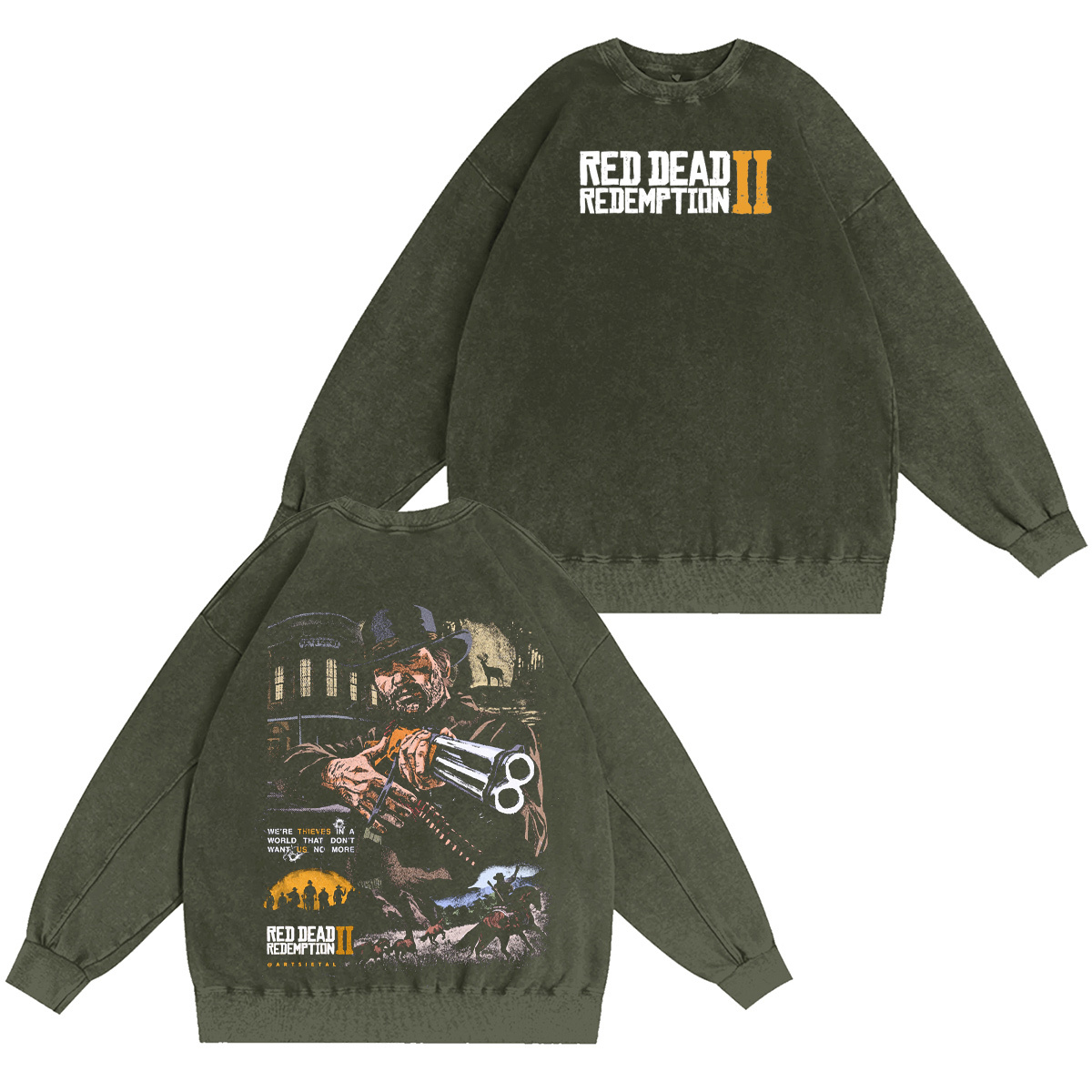 Red Dead Redemption 2 Washed T-shirt/Crewneck/Hoodie