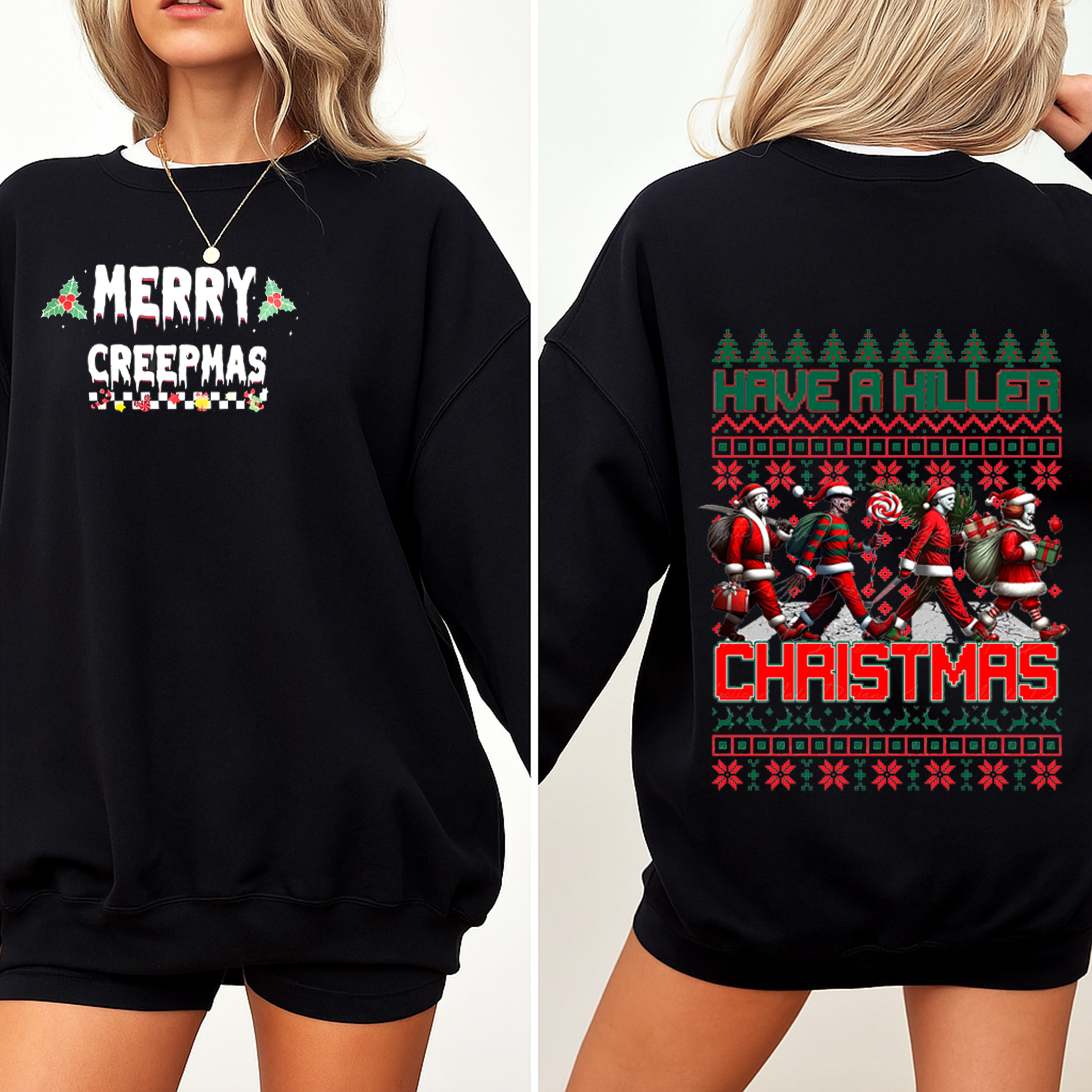 Friends Christmas  Oversized Washed T-shirt/Crewneck/Hoodie