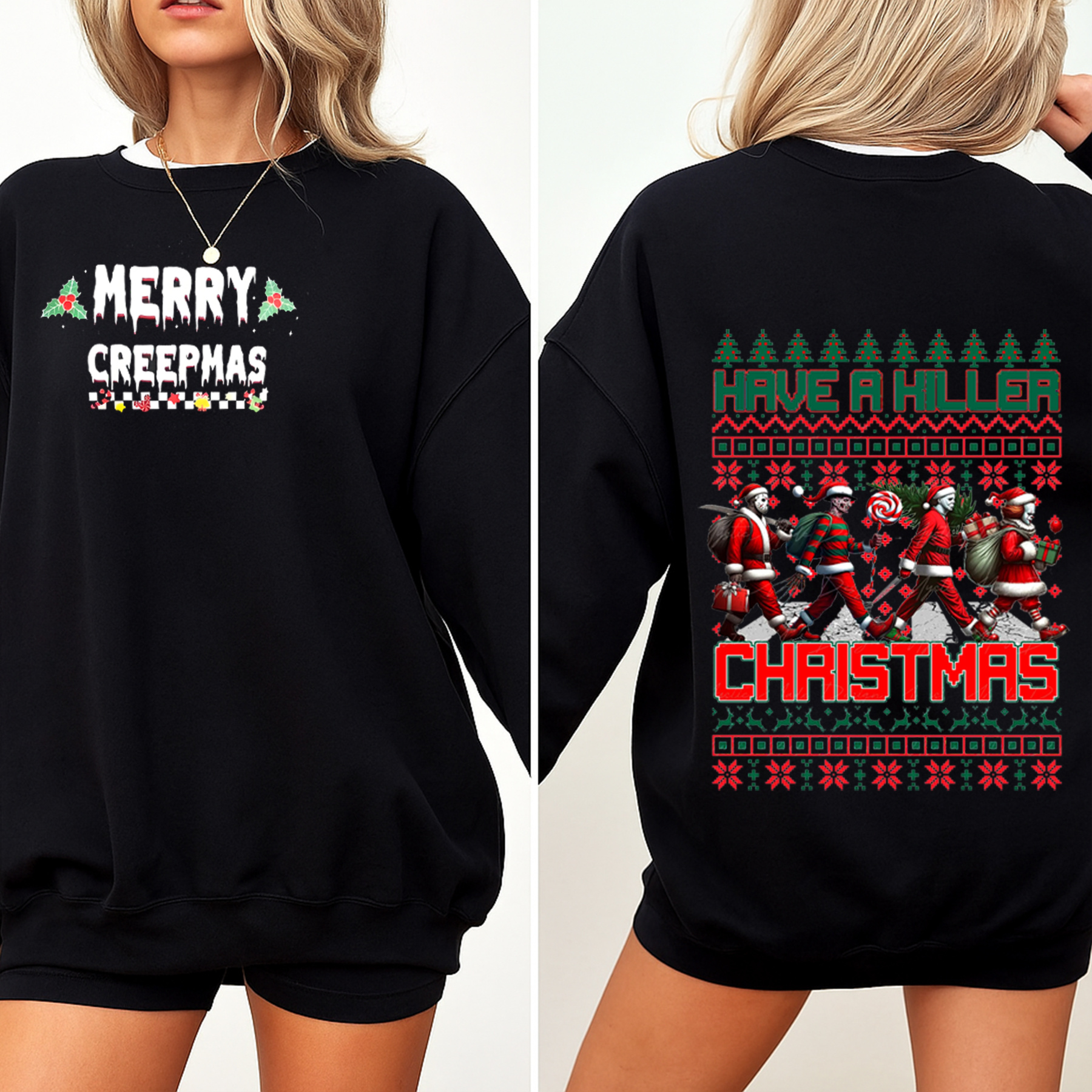 Friends Christmas  Oversized Washed T-shirt/Crewneck/Hoodie
