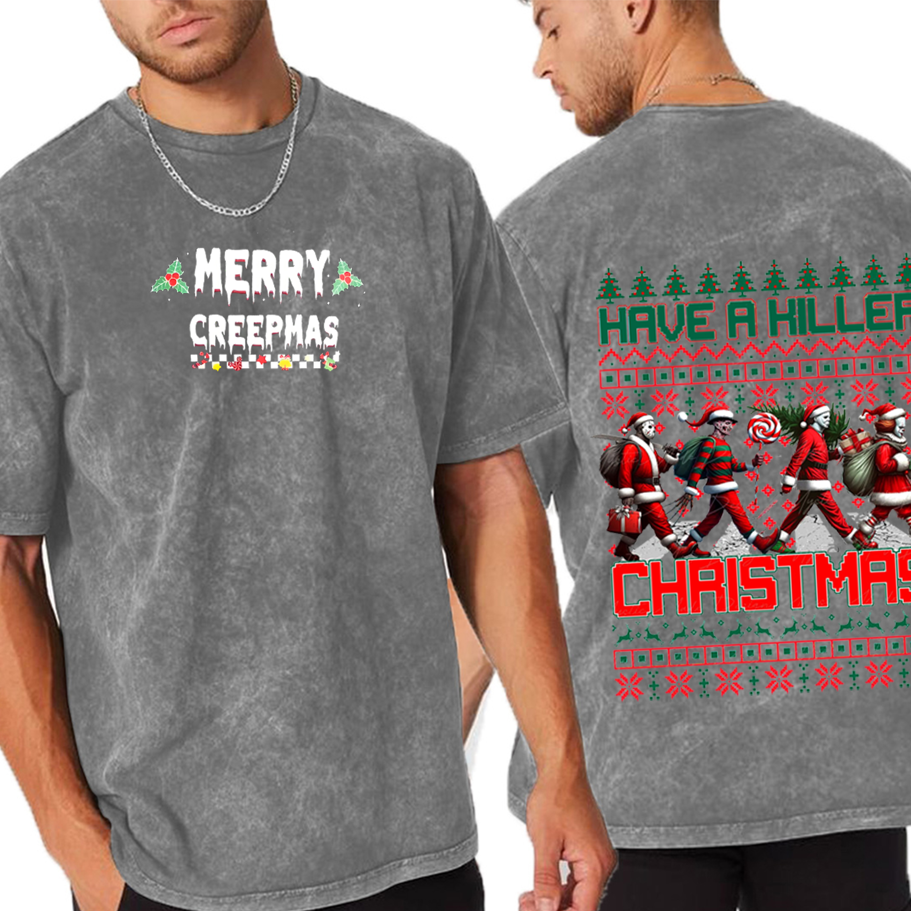 Friends Christmas  Oversized Washed T-shirt/Crewneck/Hoodie