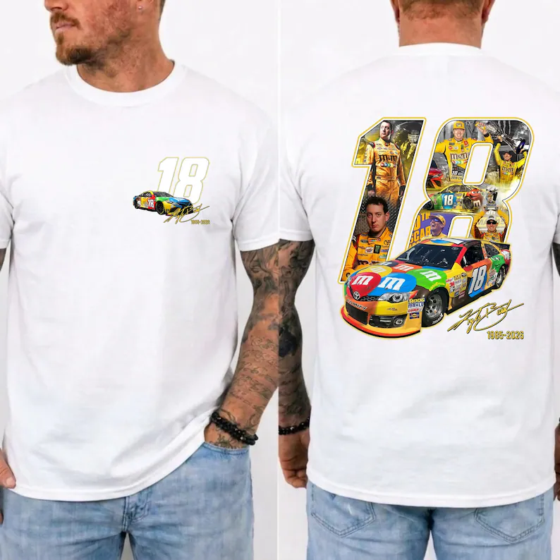 Vintage Kyle Busch 18 Tribute RIP Rowdy 1985-2026 Unisex Shirts/Crewneck/Hoodie