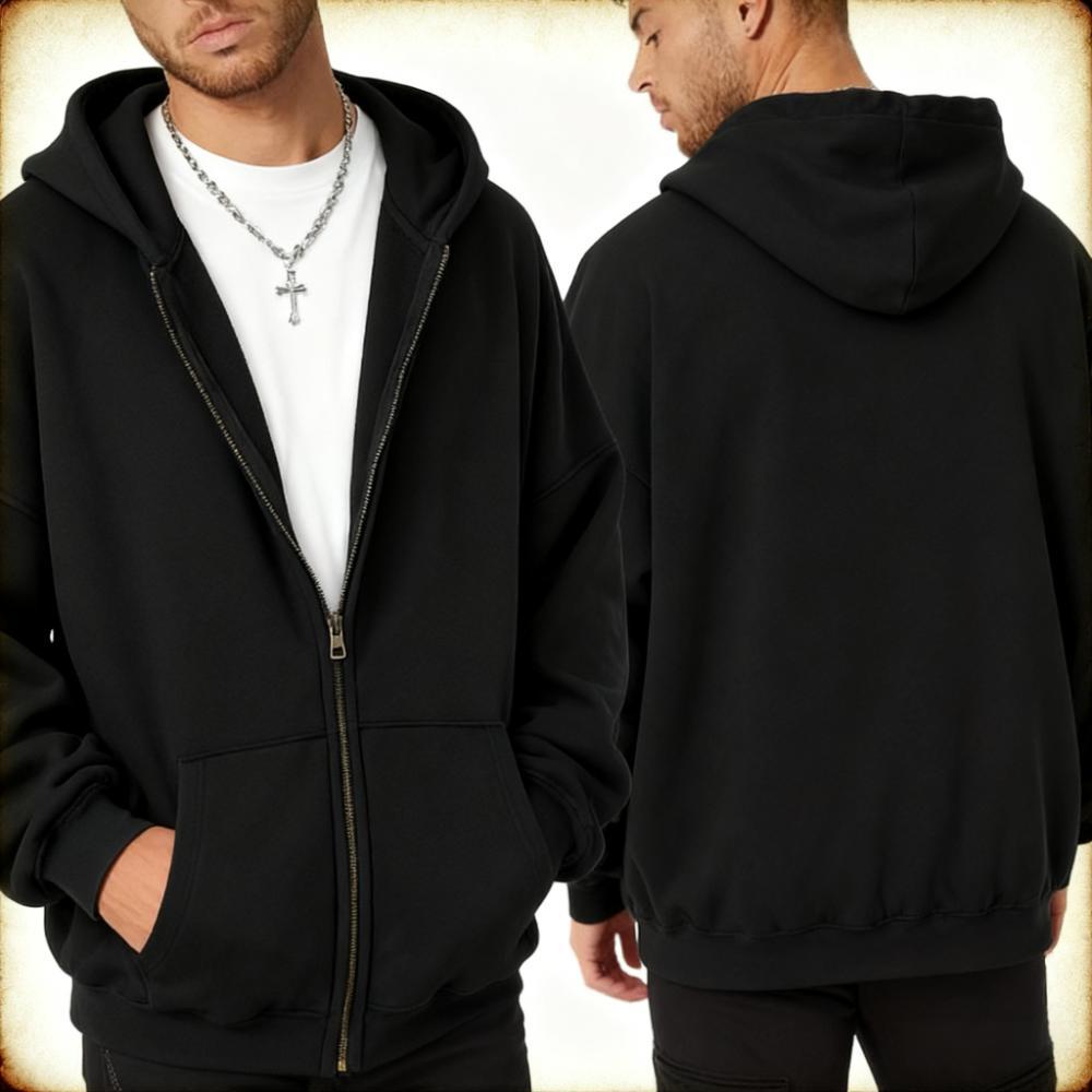 Clean Heavyweight Zip Up Hoodie