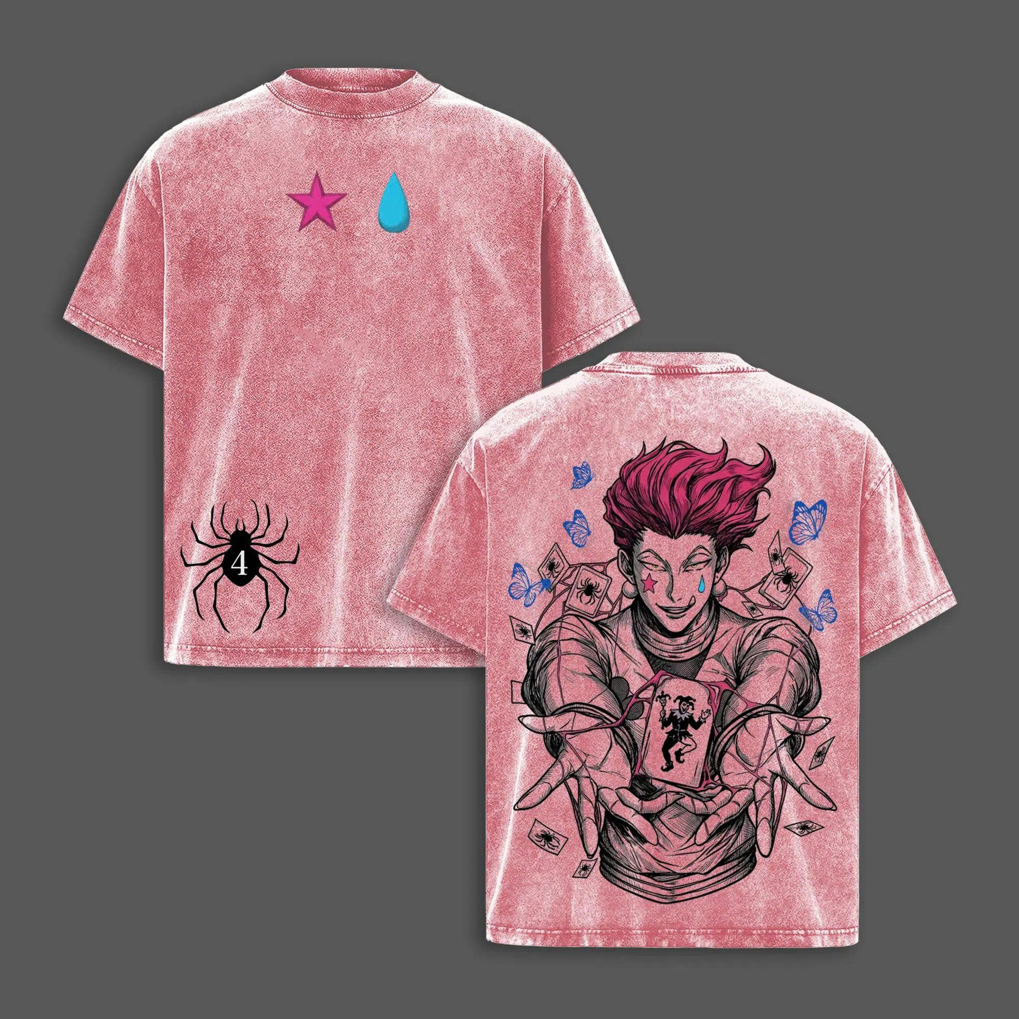 Hisoka Morow Hunter x Hunter Anime Unisex Washed T-Shirt