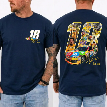 Vintage Kyle Busch 18 Tribute RIP Rowdy 1985-2026 Unisex Shirts/Crewneck/Hoodie