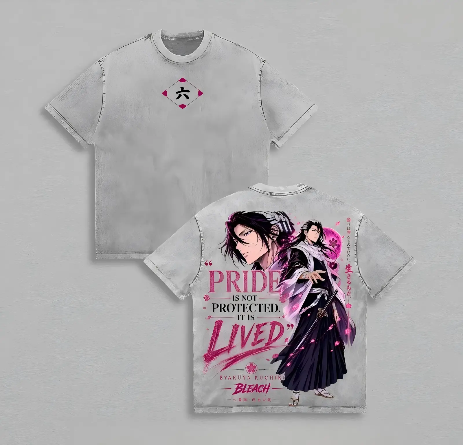 Bleach Kuchik  Anime Washed T-shirt/Crewneck/Hoodie