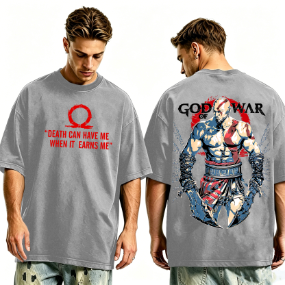 Kratos God of War Washed T-shirt/Crewneck/Hoodie