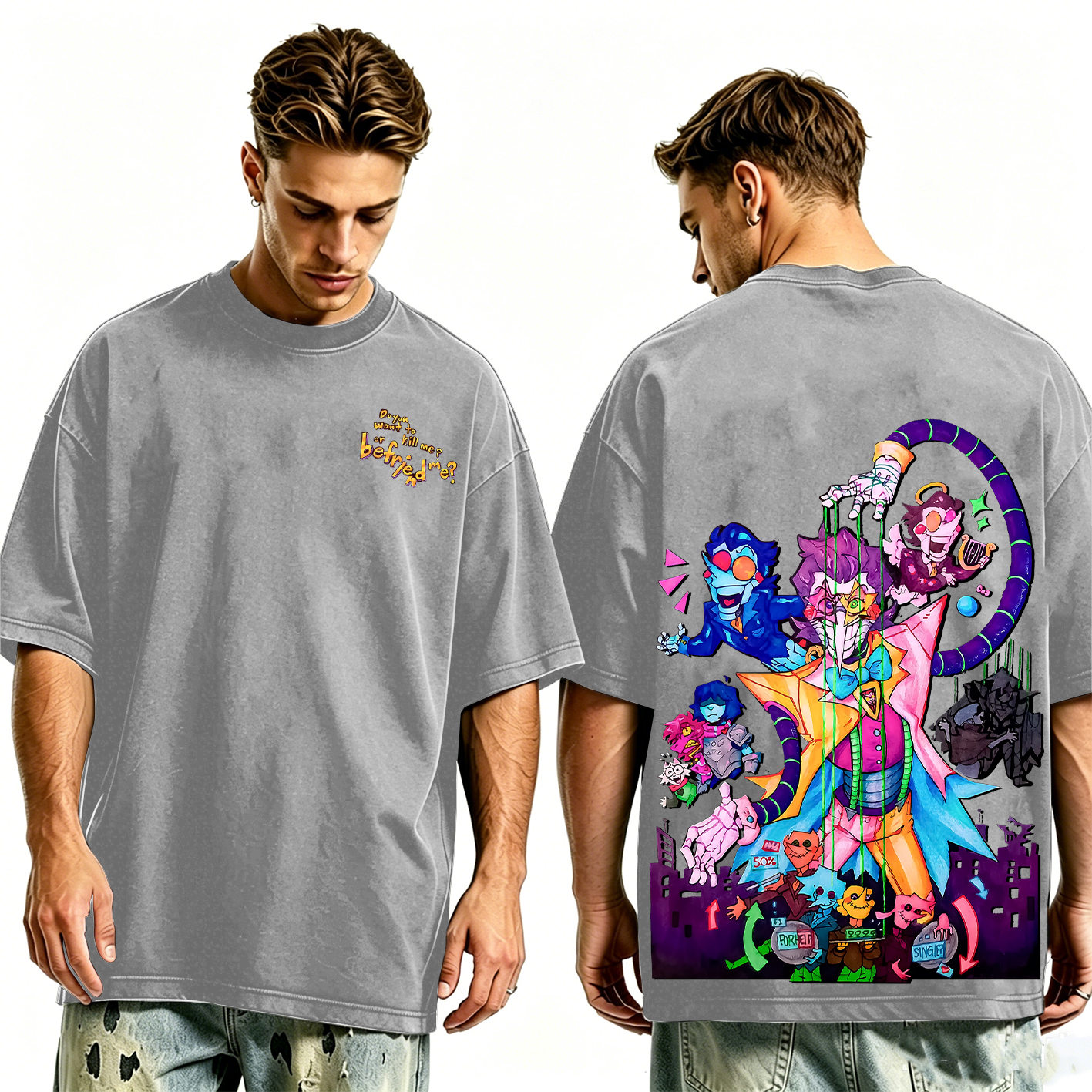 Deltarune Funny Tenna Washed T-shirt/Crewneck/Hoodie