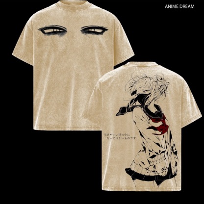 Gaara Naruto Anime Anime Double  Vintage Washed T-shirt/Crewneck/Hoodie